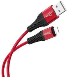 hoco. Cablu Date si Incarcare USB la Lightning HOCO X38 Cool, 1 m, Rosu (cb/Ligh/Hoc/X38/1m/r/bl) - 24mag