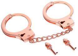 LateToBed BDSM Line Cuffs with Skull Keys Rose Gold