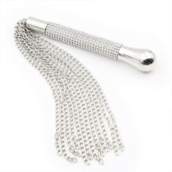 LateToBed BDSM Line Flogger with Chain Tassel with Rhinestone Handle