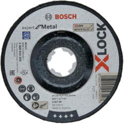 Bosch Disc X-LOCK Expert for Metal 125x6x22.23 pentru slefuire ingropata A 30 T BF - pcone