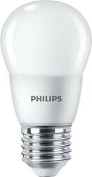 Philips LED izzó, E27, kis gömb, P48, 7W, 806lm, 6500K, CorePro