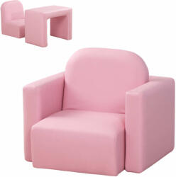  Fotel 2 az 1 -ben, asztallá és székké is alakítható - Star - rózsaszín (310-021PK)