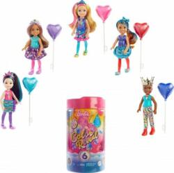 Mattel Barbie Chelsea Color Reveal cu 6 surprize si accesoriul cu baloane GTT26 10CM Papusa Barbie