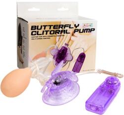 Baile Pompa Butterfly Clitoris cu Vibratii Multispeed, Mov