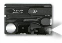 Victorinox Cuțit de buzunar Victorinox SwissCard Lite Onyx, negru transparent, 13 funcții