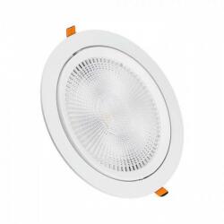 V-TAC LED panel , mélysugárzó , 10W , süllyesztett , kerek , hideg fehér , 5 év garancia (21841)