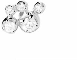 PDPAOLA Gyengéd ezüst single fülbevaló cirkónium kövekkel Bubble Essentiels PG02-002-U - 1db - mall