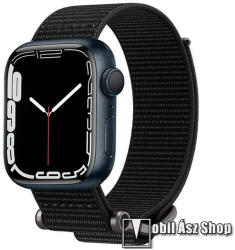 Spigen DURAPRO FLEX okosóra szíj - FEKETE - szövet, állítható - Apple Watch Series 1/2/3 42mm / 4/5/6/SE 44mm / 7/8 45mm / Ultra 49mm - AMP02465 (AMP02465)