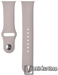 DEVIA DELUXE SPORT okosóra sport szíj - SZÜRKE - szilikon - Apple Watch Series 1/2/3 42mm / 4/5/6/SE 44mm / 7/8 45mm / Ultra 49mm - ST324901 (ST324901)