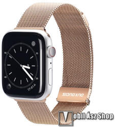 DUX DUCIS okosóra milánói szíj - ARANY - fém ötvözet, mágneses - Apple Watch Series 1/2/3 38mm / 4/5/6/SE 40mm / 7/8/9 41mm / 10 42mm