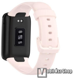 Okosóra szíj - RÓZSASZÍN - szilikon, állítható - Xiaomi Mi Band 7 Pro