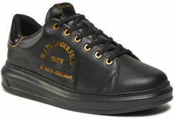 Karl Lagerfeld Sneakers KARL LAGERFELD KL52539 Black Lthr w/Gold 00G Bărbați