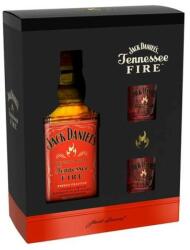 Jack Daniel's Tennessee Fire Whiskey (DD+ 2 Pohár) 0, 7L 35% - italmindenkinek
