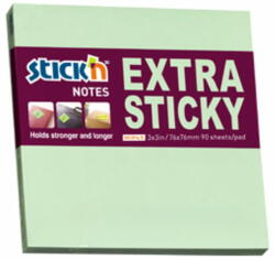 STICK'N Notes adeziv extra-sticky 76x76 mm, 90 file, STICK'N Pastel - Verde (HO-21662)