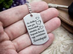 R.M. ékszer Az élethez nem jár használati utasítás - keresztapa acél kulcstartó (15972RMS)