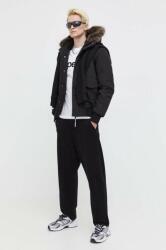 Superdry rövid kabát férfi, fekete, téli - fekete XXL - answear - 75 990 Ft