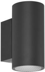 Italux Aplica perete exterior moderna neagra cu 2 leduri Lenta 4k (OWL-2805-2-4K)