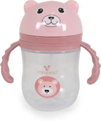 Cangaroo Чаша със сламка Cangaroo - Berry, 240 ml, Розова (110042) - kindermarket