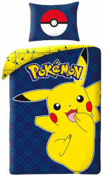 Pokémon Joyful Pikachu ágyneműhuzat 140×200cm, 70×90 cm (HAX608126) - gyerekagynemu