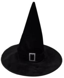  Boszorkány kalap csattal - fekete (MEZ-5998188304445)
