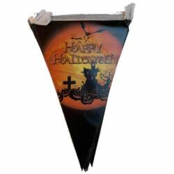 Happy Halloween zászló dekoráció - tök/kastély (MEZ-5998188303226)