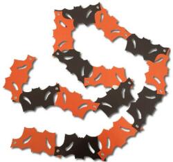  Denevéres papírfűzér Halloween-re - 2 méter - fekete-narancs (MEZ-5998188301154)