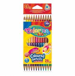 Colorino háromszögű 12db-os színes ceruzakészlet 24 színnel 33046PTR (33046PTR)