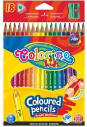 Colorino háromszögű 18db-os színes ceruzakészlet egy fluoreszkáló színnel 57431PTR (57431PTR)