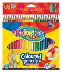 Colorino Kids háromszögű 24db-os színes ceruzakészlet egy fluoreszkáló, egy arany és egy ezüst színnel 57462PTR (57462PTR)