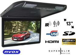 NVOX Monitor LCD de tavan auto 13 inchi HDMI USB SD. . . (NVOX VRF1343U BL) (NVOX VRF1343U BL) Monitor de masina