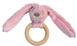 Happy Horse - Nyúl Régi rózsaszín Richie fából készült gyűrűvel