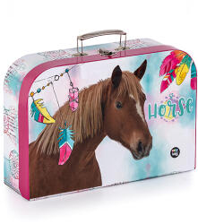 KARTON P+P - Bőrönd laminált 34 cm-es romantikus ló