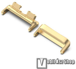 Okosóra fém csatlakozó adapter - 2db / 1pár - ARANY - bármilyen 16mm-es teleszkópos szíjjal használható - HUAWEI Band 8 / Band 9