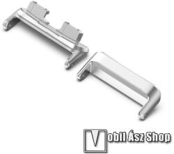 Okosóra fém csatlakozó adapter - 2db / 1pár - EZÜST - bármilyen 16mm-es teleszkópos szíjjal használható - HUAWEI Band 8 / Band 9