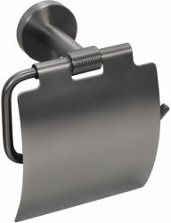 BISK Erga Skala, toalettpapír tartó fedővel, grafit, ERG-08384 (ERG-08384)