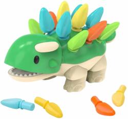 Luxma Montessori dinoszaurusz kirakós játék s2055a színekkel