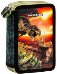 DERFORM Dinoszaurusz tolltartó, 3 emeletes, töltött 20x13x7cm, DN18