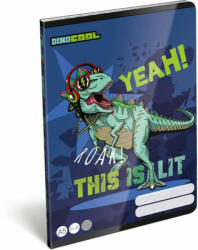 Lizzy Card Dino Cool, Dino Roar tűzött füzet A/5, 40 lap vonalas