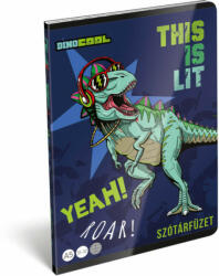 Lizzy Card Dino Cool, Dino Roar tűzött füzet A/5, 40 lap szótár