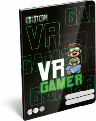 Lizzy Card Bossteam VR Gamer tűzött füzet A/5, 40 lap sima