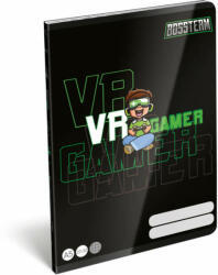 Lizzy Card Bossteam VR Gamer tűzött füzet A/5, 40 lap kockás