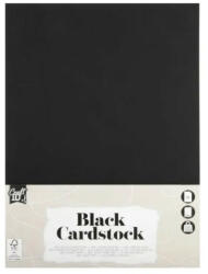 Craft Sensations Fekete karton, fotókarton, A/4, 220 g, 10 lap/cs