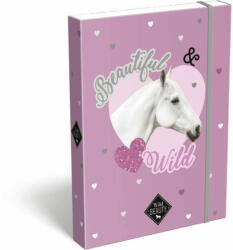 Lizzy Card Wild Beauty Purple füzetbox A/5, lovas