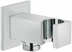Strohm Teka Strohm TEKA Fém fali zuhany gégecső csatlakozó és zuhanytartó falba építhető / beépíthető csaptelephez, szögletes design, 79.010. 53.00 / 790105300