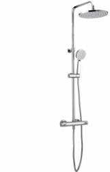 Strohm Teka Strohm Teka Alaior XL zuhanyrendszer, termosztátos csapteleppel komplett, vízkőmentes esőztető zuhanyfej Ø 250 mm és kézizuhany, műanyag gégecső 1, 5m, állítható zuhanytartó, 22.238. 02.00 / 222380200