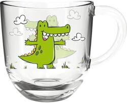 Leonardo Pahar pentru copii cu mâner 280 ml, crocodil Pahar