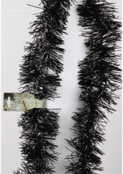 Karácsonyi girland, boa, grafit színű, 9cm széles és 2m hosszú