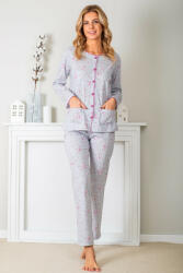 muzzy Nagyméretű hosszúnadrágos gombos női pizsama (NPI2597_2XL)