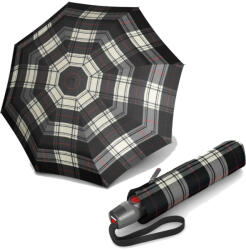 Knirps Umbrele ploaie dublu-automate Knirps Duomatic T. 200 Check Black White (KN_T200_Check-Black-White)