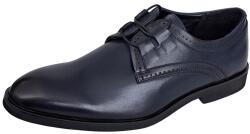 ALEXANDER Pantofi eleganti pentru barbati, din piele naturala, bleumarin, Alexander Rome TEST177BL